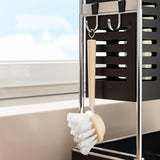 Maxbell Kitchen Sink Organizer Storage Essentials Black Counter with Auto Drain Tray