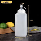 Maxbell Condiment Squeeze Bottle Ketchup Honey Bottles for Kitchen Restaurants Salad 800ml