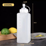 Maxbell Condiment Squeeze Bottle Ketchup Honey Bottles for Kitchen Restaurants Salad 1000ml