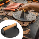 Maxbell Hamburger Press Multifunctional Heavy Duty Round Grill Press Kitchen Utensil