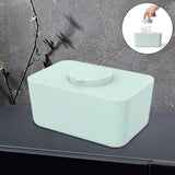 Maxbell Wipes Container Elegant Versatile Tissue Box for TV Cabinet Home Dining Room Blue