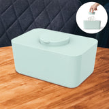 Maxbell Wipes Container Elegant Versatile Tissue Box for TV Cabinet Home Dining Room Blue