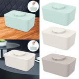 Maxbell Wipes Container Elegant Versatile Tissue Box for TV Cabinet Home Dining Room Blue