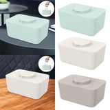 Maxbell Wipes Container Elegant Versatile Tissue Box for TV Cabinet Home Dining Room Blue