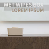 Maxbell Wipes Container Elegant Versatile Tissue Box for TV Cabinet Home Dining Room Brown