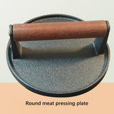 Maxbell Hamburger Press Sturdy Portable Round Steak Press Kitchen Utensil Flat Press
