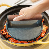 Maxbell Hamburger Press Sturdy Portable Round Steak Press Kitchen Utensil Flat Press