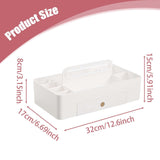 Maxbell Caddy Organizer Desk Storage Container Craft Supplies Portable Box White