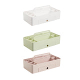 Maxbell Caddy Organizer Desk Storage Container Craft Supplies Portable Box White