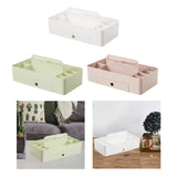 Maxbell Caddy Organizer Desk Storage Container Craft Supplies Portable Box White