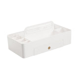 Maxbell Caddy Organizer Desk Storage Container Craft Supplies Portable Box White