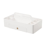 Maxbell Caddy Organizer Desk Storage Container Craft Supplies Portable Box White