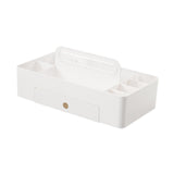 Maxbell Caddy Organizer Desk Storage Container Craft Supplies Portable Box White