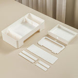 Maxbell Caddy Organizer Desk Storage Container Craft Supplies Portable Box White