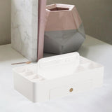 Maxbell Caddy Organizer Desk Storage Container Craft Supplies Portable Box White