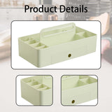 Maxbell Caddy Organizer Desk Storage Container Craft Supplies Portable Box Green