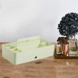 Maxbell Caddy Organizer Desk Storage Container Craft Supplies Portable Box Green