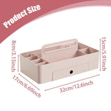 Maxbell Caddy Organizer Desk Storage Container Craft Supplies Portable Box Pink