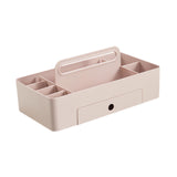 Maxbell Caddy Organizer Desk Storage Container Craft Supplies Portable Box Pink