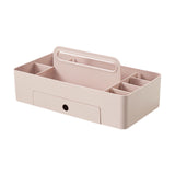 Maxbell Caddy Organizer Desk Storage Container Craft Supplies Portable Box Pink