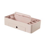 Maxbell Caddy Organizer Desk Storage Container Craft Supplies Portable Box Pink