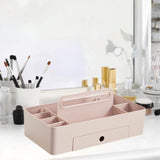 Maxbell Caddy Organizer Desk Storage Container Craft Supplies Portable Box Pink