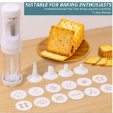 Maxbell Cookie Press Maker Kit for Baking Biscuit Maker Set for Dessert Cake Biscuit