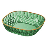 Maxbell Clear Fruit Plate Reusable Food Serving Container for Wedding Birthday Snack