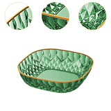 Maxbell Clear Fruit Plate Reusable Food Serving Container for Wedding Birthday Snack