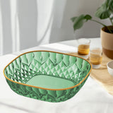 Maxbell Clear Fruit Plate Reusable Food Serving Container for Wedding Birthday Snack