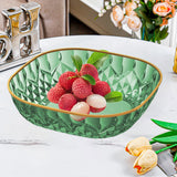 Maxbell Clear Fruit Plate Reusable Food Serving Container for Wedding Birthday Snack