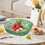 Maxbell Clear Fruit Plate Reusable Food Serving Container for Wedding Birthday Snack