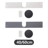 Maxbell Splash Guard Sink Tray Home Nonslip Draining Mat Faucet Mat for Kitchen Sink White 40x10cm
