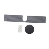 Maxbell Splash Guard Sink Tray Home Nonslip Draining Mat Faucet Mat for Kitchen Sink Gray 40x10cm
