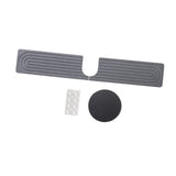 Maxbell Splash Guard Sink Tray Home Nonslip Draining Mat Faucet Mat for Kitchen Sink Gray 40x10cm
