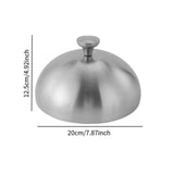 Maxbell Stainless Steel Basting Cover Butter Cooking Kitchen Serving Plate Dish Dome 20cm