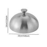 Maxbell Stainless Steel Basting Cover Butter Cooking Kitchen Serving Plate Dish Dome 23cm