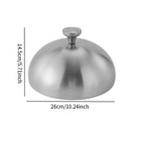 Maxbell Stainless Steel Basting Cover Butter Cooking Kitchen Serving Plate Dish Dome 26cm