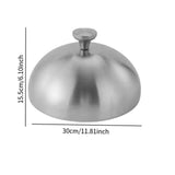 Maxbell Stainless Steel Basting Cover Butter Cooking Kitchen Serving Plate Dish Dome 30cm