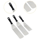 Maxbell 3x Stainless Steel Spatula Set Heavy Duty for Home Teppanyaki Grill Flat Top