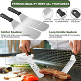 Maxbell 3x Stainless Steel Spatula Set Heavy Duty for Home Teppanyaki Grill Flat Top