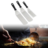 Maxbell 3x Stainless Steel Spatula Set Heavy Duty for Home Teppanyaki Grill Flat Top