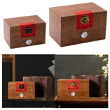 Maxbell Wooden Tea Storage Box Unique Ornament Tea Packaging Box for Candy Desk Nuts 23.6cmx16cmx15cm