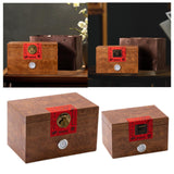 Maxbell Wooden Tea Storage Box Unique Ornament Tea Packaging Box for Candy Desk Nuts 23.6cmx16cmx15cm