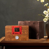 Maxbell Wooden Tea Storage Box Unique Ornament Tea Packaging Box for Candy Desk Nuts 23.6cmx16cmx15cm