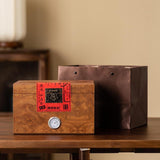 Maxbell Wooden Tea Storage Box Unique Ornament Tea Packaging Box for Candy Desk Nuts 23.6cmx16cmx15cm
