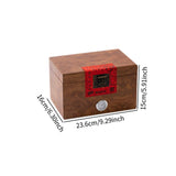 Maxbell Wooden Tea Storage Box Unique Ornament Tea Packaging Box for Candy Desk Nuts 23.6cmx16cmx15cm