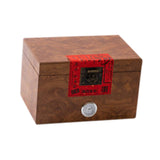 Maxbell Wooden Tea Storage Box Unique Ornament Tea Packaging Box for Candy Desk Nuts 23.6cmx16cmx15cm