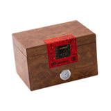 Maxbell Wooden Tea Storage Box Unique Ornament Tea Packaging Box for Candy Desk Nuts 23.6cmx16cmx15cm