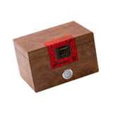 Maxbell Wooden Tea Storage Box Unique Ornament Tea Packaging Box for Candy Desk Nuts 23.6cmx16cmx15cm